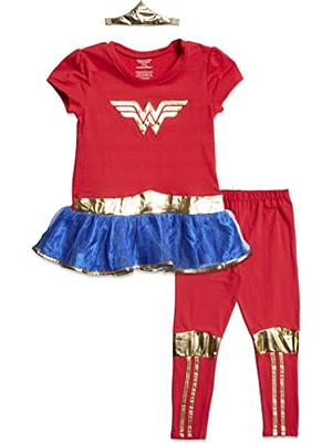 DC Comics Batgirl or Wonder Woman Long Sleeve Shirt, Pants, & Nightgow