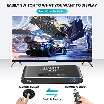 NEWCARE 4K HDMI Splitter 1 in 3 Out, 1×3 HDMI Splitter Support 4Kx2K,  1080P, 3D, HDR, DTS/Doby-TrueHD for Xbox PS4 PS3 Fire Stick Roku Blu-Ray  Player Apple TV(HDMI Cable Included) 