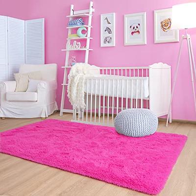 Ophanie Area Rugs for Bedroom Living Room, 4x6 Grey Fluffy Fuzzy Shag  Shaggy Carpet Soft Plush Furry Bedside Rug, Indoor Floor Rug for Kids Girls  Boys