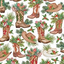 Western Holiday Gift Wrap - 30 X 833' - Gift Wrapping Paper by
