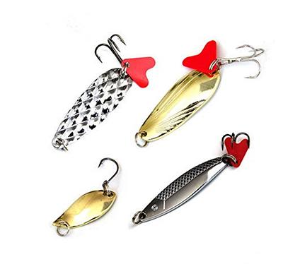 Cheap 4pcs Metal VIB Fishing Lures Bass Spoon Crank Bait Artificial Bait  Fishing Lure with Hooks Tackle