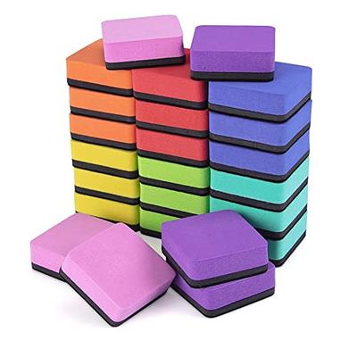 Dry Erase /Chalkboard Student Eraser Bulk Class Pack of 12, 2 x 2