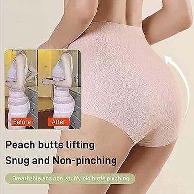 Ultra Slim Tummy Control Hip Lift Panties,seamless Ice Silk High Waisted  Body Shaper Underwear Tummy Control Hip Lift Panties