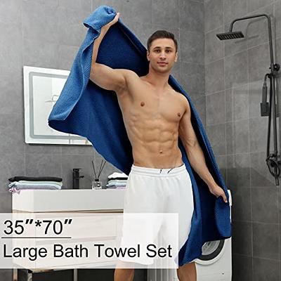 Utopia Towels - Luxurious Jumbo Bath Sheet 2 Piece - 600 GSM 100% Ring Spun  Cotton Highly Absorbent and Quick Dry Extra Large Bath Towel - Super Soft