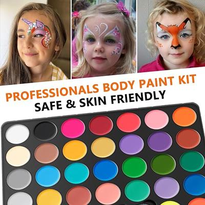 Maydear Oil Based Face Painting Kit for Kids Adults, 20 Colors Face Body  Paint Kit Professional Makeup Painting Palette, for Parties, Halloween SFX