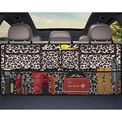 Car Backseat Trunk Organizer, Auto Hanging Back Seat Storage, Car Cargo  Trunk Storage Organizer Bag for Truck, SUV, Van with Adjustable Straps