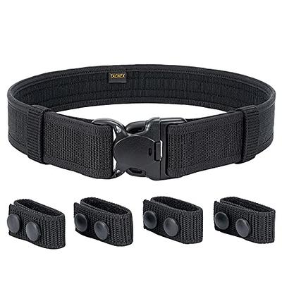  Duty Belt Keeper, Tactical Belt Keepers, Law Enforcement Nylon  Duty Belt Keepers for 1.5 Wide Nylon Web Belts/Straps Security Tactical  Belt Police Military Equipment Accessories (4 Pack-1.5) : Sports 