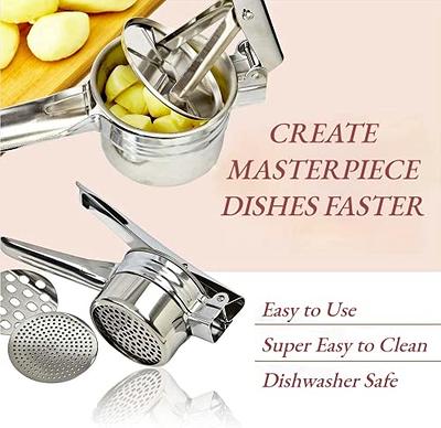 Stainless Steel Spoon Potato Masher - Food Masher Utensil Kitchen Tool,  Hand Masher, Vegetables Fruits Mashe, Metal Mashing Utensil