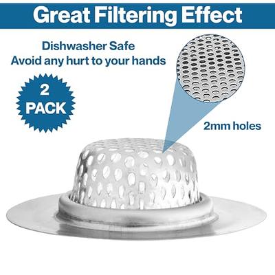 Bathtub Drain Strainers/filter Baskets Stainless Steel Hair - Temu