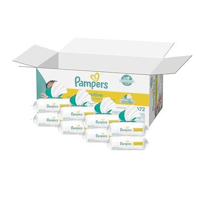 Pampers Aqua Pure Sensitive Baby Wipes, 99% Water, Hypoallergenic,  Unscented, 12 Flip-Top Packs (672 Wipes Total)