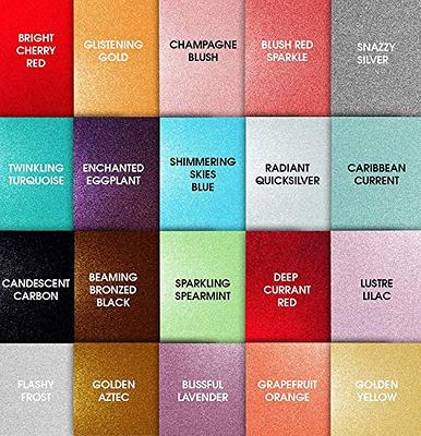 Glitter Vinyl Permanent Adhesive by Craftopia, 6” x 6“ 20 packs