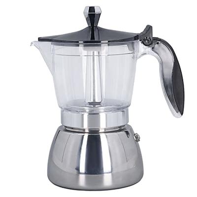 Imusa 3 Cup New Traditional Aluminum Espresso Stovetop Coffeemaker, Silver