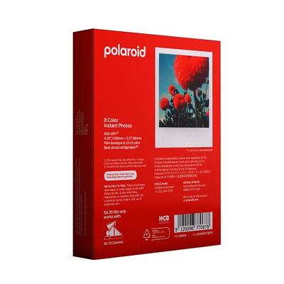  Polaroid Originals Color Film for SX-70 (4676),White :  Electronics