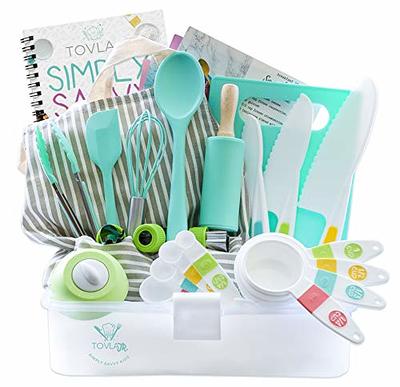 Kids Baking Set Real Cooking Set for Kids , Baking Supplies with Adult and  Kid Aprons - Real Tools for Real Cooking Kids Baking Sets for Girls and