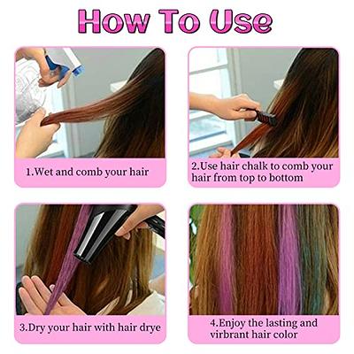 6 Colors Temporary Hair Chalk for Girls Kids 3 4 5 6 7 8 Years Old Kids  Babies