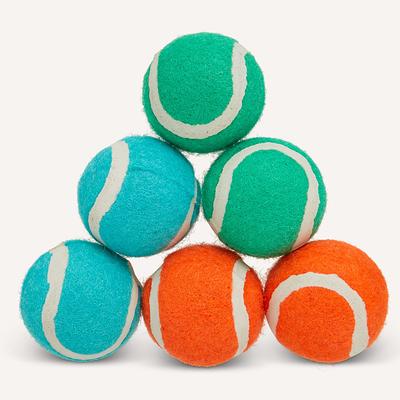 Top Paw Tennis Ball Dog Toys - 6 Pack