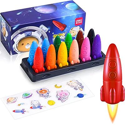 Jar Melo Jumbo Crayons for Toddlers, 6 Colors Twistable Crayons with 108  PDF Coloring Pages, Non Toxic Washable Crayons Silky Large Big Baby  Crayons