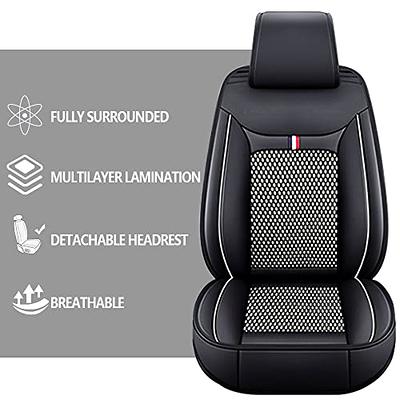 YUHCS Full Set Car Seat Covers - Faux Leather Non-Slip Vehicle Cushion  Cover, Waterproof Car Seat Protectors Automotive Interior Accessories for  Most