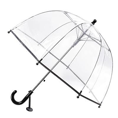 Sweetude 4 Pcs 39 Inch Kids Umbrellas for Rain Clear Bubble Umbrellas with  Reflective Stars and