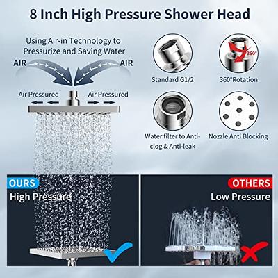 Hibbent 10'' All Metal Rain Shower Head Combo with Handheld Showerhead –  Hibbent Shop
