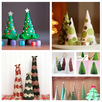 Foam Cone DIY Blank Modelling Styrofoam Christmas Tree Cone Craft Cone for Kids, Size: One size, White