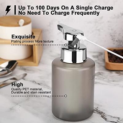 Automatic Soap Dispenser, PZOTRUF Touchless Dish Soap Dispenser 17oz/500ml  with Upgraded Infrared Sensor, 5 Adjustable Soap Dispensing Levels, Liquid