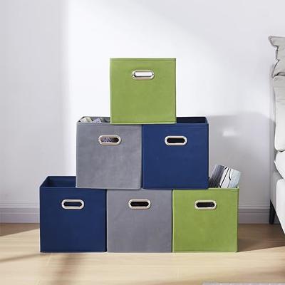 artsdi Set of 10 Storage Cubes, Foldable Fabric Cube Storage Bins