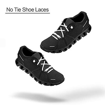 4 Pairs Elastic No Tie Shoelaces, No Tie Shoe Laces for Adults and