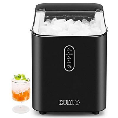  Counter top Ice Maker Machine, 26Lbs/24H Self-Cleaning Ice  Makers Countertop, 9 Cubes Ready in 6mins Portable Ice Cube Maker with Ice  Scoop Basket, Hook for Home Camping Party (Black) : Appliances