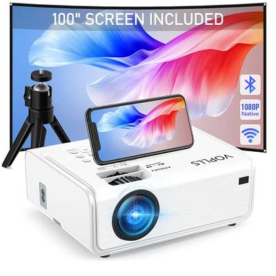 WiMiUS Mini Projector with WiFi and Bluetooth, 1080P Supported Portable  Outdoor Projector, 50% Zoom & 240 Display, Phone Movie Projector,  Compatible with TV Stick/PC/PS5/IOS/Android 