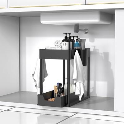 Libeder Under Sink Organizers and Storage,2 Tier Sliding Bathroom