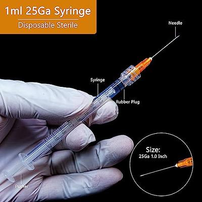 1ml Syringe with Needle-25G 1 Inch Needle, Individual Package-Pack of 20 -  Yahoo Shopping