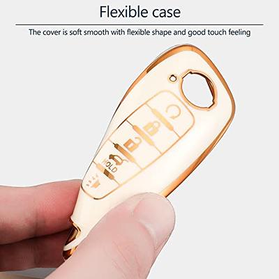 1set TPU Car Key Case & Keychain Compatible With Nissan, Key Fob