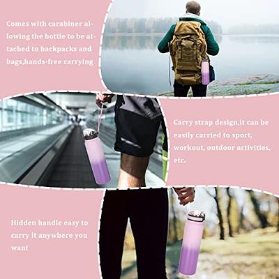 32 oz Insulated Water Bottle with Paracord Handles & Strap, 2 Lids(Straw  Lid&Spout Lid), Stainless S…See more 32 oz Insulated Water Bottle with