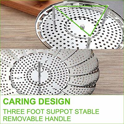 FOFAYU Vegetable Steamer Basket for Cooking, Stainless Steel Veggie Fish  Food Steamer Basket, Folding Expandable Steamers to Fit Various Size Pot -  Yahoo Shopping