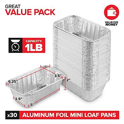 Stock Your Home 4 Inch Aluminum Foil Pie Pans (50 Count) - Disposable