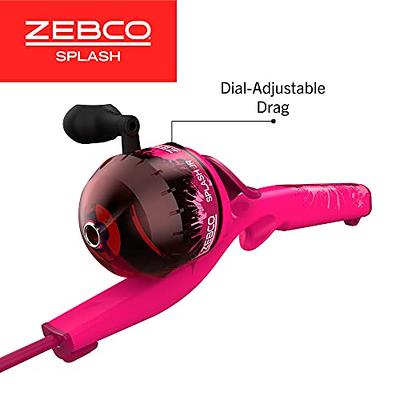 Zebco 202 Spincast Reel and Telescopic Fishing Rod Combo, 17-Inch