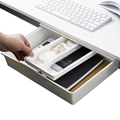 Under Desk Storage Drawer Slide Out, Self-Adhesive Organizer