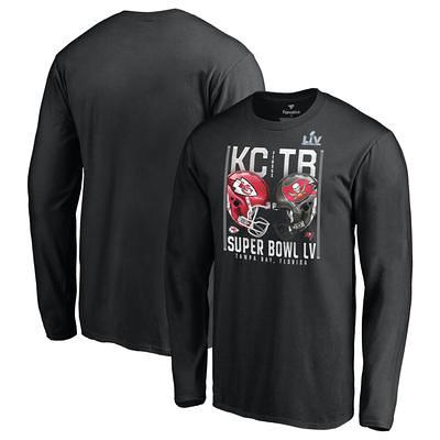 Kansas City Chiefs vs Tampa Bay Buccaneers Fanatics Branded Super Bowl LV  Matchup Play Clock T-Shirt, hoodie, sweater, long sleeve and tank top