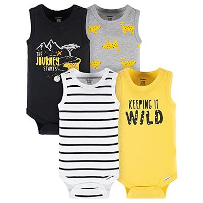 5-Pack Baby Boys Stripes Sleeveless Onesies® Bodysuits – Gerber