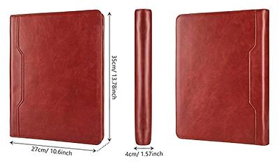 A4 Premium Organiser Clipboard File Folder Faux Leather Portfolio Ring  Binder UK