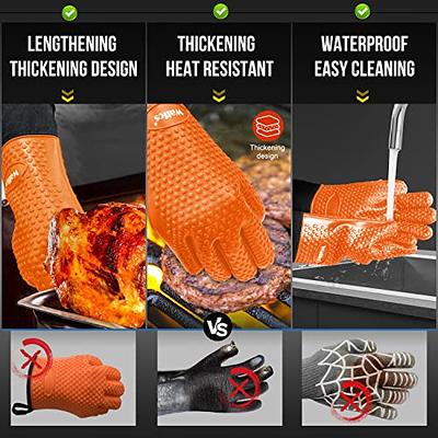 Kitchen Oven Glove,High Heat Resistant 550 Degree Extra Long Oven