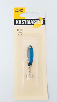 Acme Tackle Kastmaster Fishing Lure Spoon Chrome Neon Blue 1/8 oz. - Yahoo  Shopping