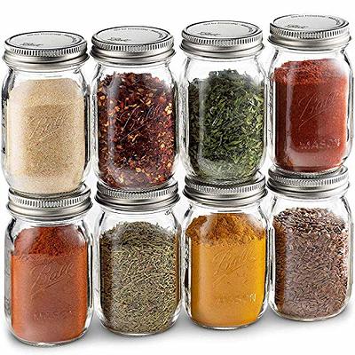 KAMOTA Mason Jars 12 oz With Regular Lids and Bands, Ideal for Jam, Honey,  Wedding Favors, Shower Favors, DIY Spice Jars, 12 PACK, 20 Whiteboard  Labels Included - Yahoo Shopping