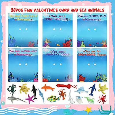 HISHERTOY Valentines Day Gifts for Kids,Valentines Day Cards for Kids School  Classroom Exchange,28 Pack Valentines Sea Animal Cards for School Boys  Girls Toddler Valentine's Day Party Favors Supplies - Yahoo Shopping