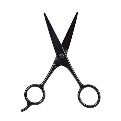 Curved and Rounded Facial Hair Scissors for Men - Moustache, Nose Hair & Beard