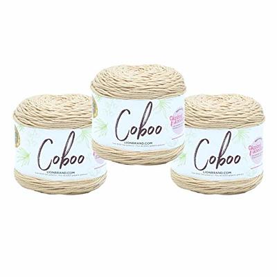 (3 Pack) Lion Brand Yarn Coboo Bamboo Yarn, Denim