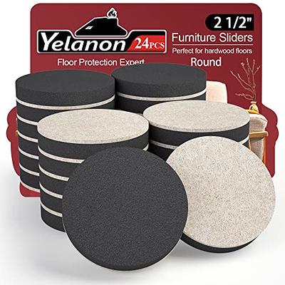 Furniture Sliders for Carpet and Hard Floor Surfaces, 16 Pack 3 1/2 inch  Heavy Moving Pads Felt Furniture Movers, Reusable Heavy Duty Sliders -  Protect Floors from Heavy Furniture, Easily Move Couches 