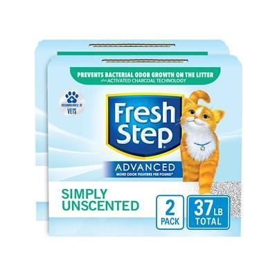 Fresh Step Clumping Cat Litter， Advanced， Unscented， 18.5 lbs-