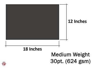 8.5 x 11 White Chipboard - Cardboard Medium Weight Chipboard Sheets - White  on One Side - 25 Per Pack 